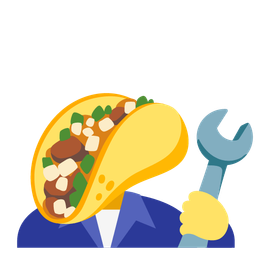 taco and hammer and wrench