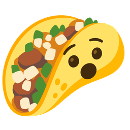 taco and hushed face