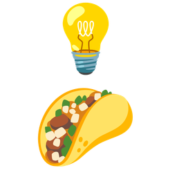 taco and light bulb