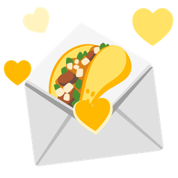 taco and love letter