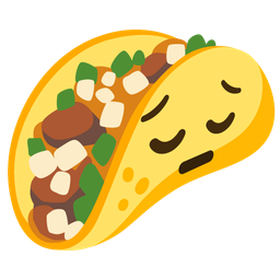 taco and pensive face