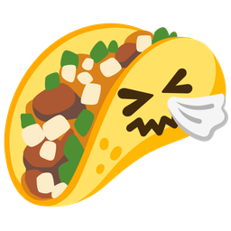 taco and sneezing face