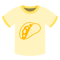 taco and t-shirt