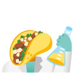 taco and test tube