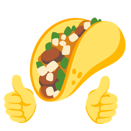 taco and thumbs up
