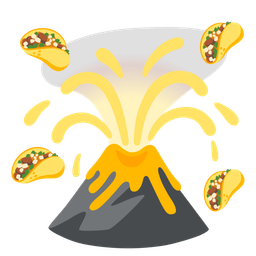 taco and volcano