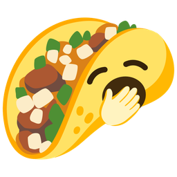 taco and yawning face