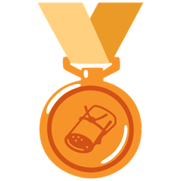 tamale and 3rd place medal