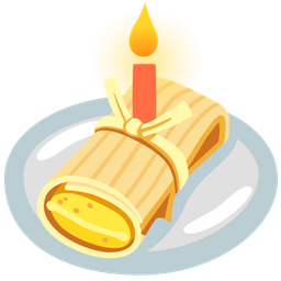 tamale and birthday cake