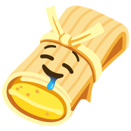 tamale and drooling face