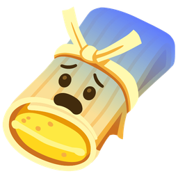 tamale and fearful face