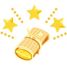 tamale and glowing star