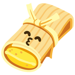 Tamale and Kissing face with smiling eyes