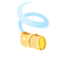 tamale and leaf fluttering in wind