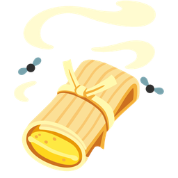 tamale and pile of poo