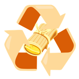 tamale and recycling symbol