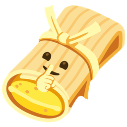 tamale and shushing face