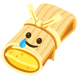 Tamale and Smiling face with tear