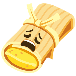 tamale and weary face