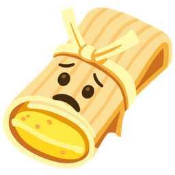 tamale and worried face