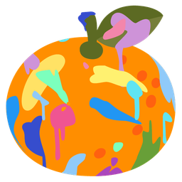 tangerine and artist palette