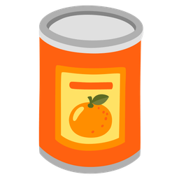 tangerine and canned food