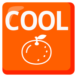 tangerine and COOL button