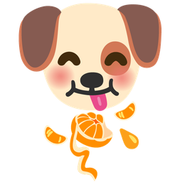 tangerine and dog face