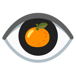 tangerine and eye