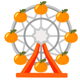 tangerine and ferris wheel