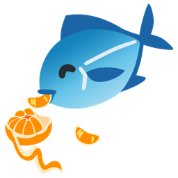 tangerine and fish