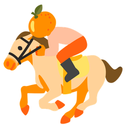 tangerine and horse