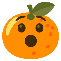 tangerine and hushed face