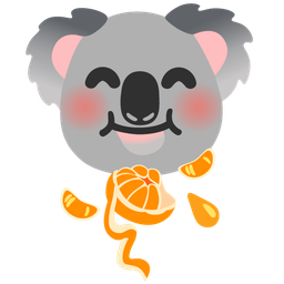 tangerine and koala