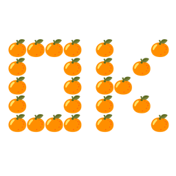 tangerine and OK button