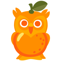 tangerine and owl