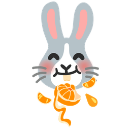 tangerine and rabbit face