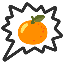 tangerine and right anger bubble