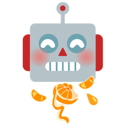 tangerine and robot