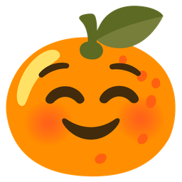 Tangerine and Smiling face
