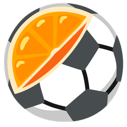 tangerine and soccer ball