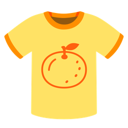 tangerine and t-shirt