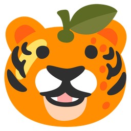 tangerine and tiger face