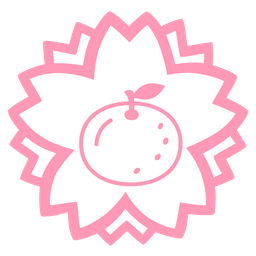 tangerine and white flower