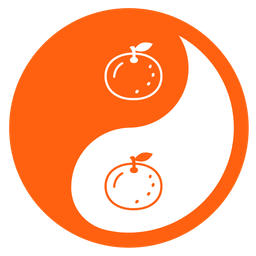 tangerine and yin yang