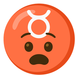 Taurus and anguished face