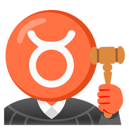 Taurus and balance scale