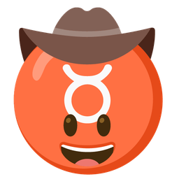 Taurus and cowboy hat face