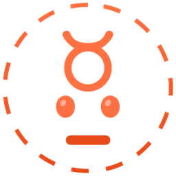 Taurus and dotted line face