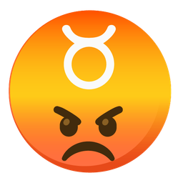 Taurus and enraged face